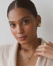 Brinco Bubble Pequeno - Dourado