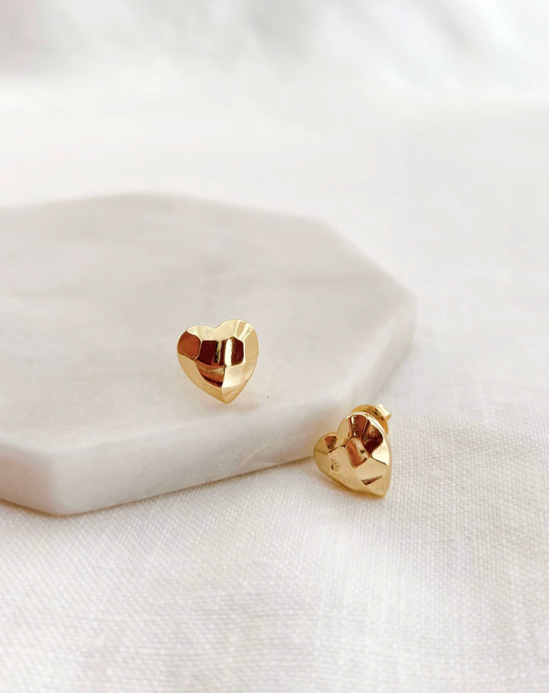 Brinco Coração Diamond - Dourado - Dourado