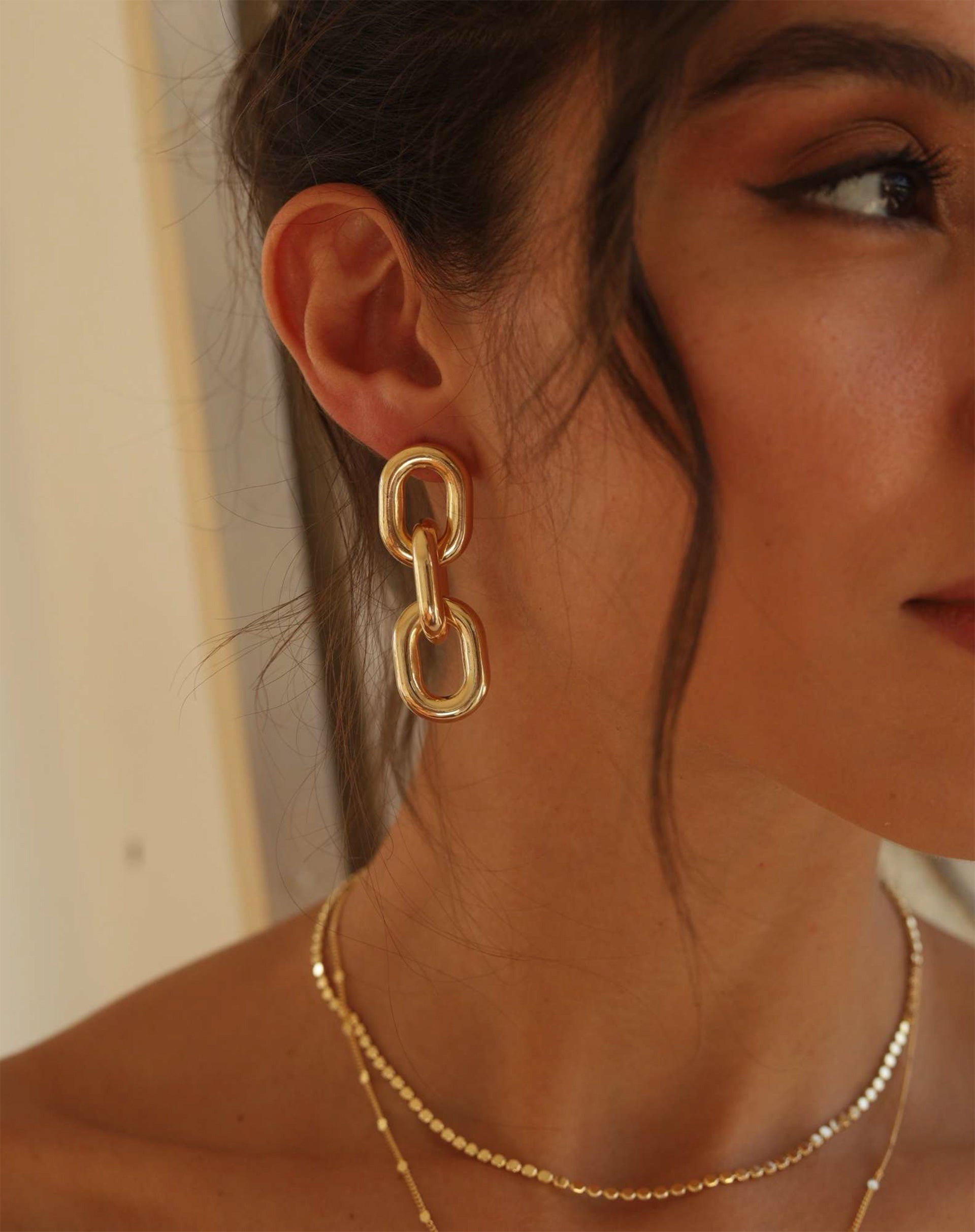 Brinco Elos - Dourado - Dourado