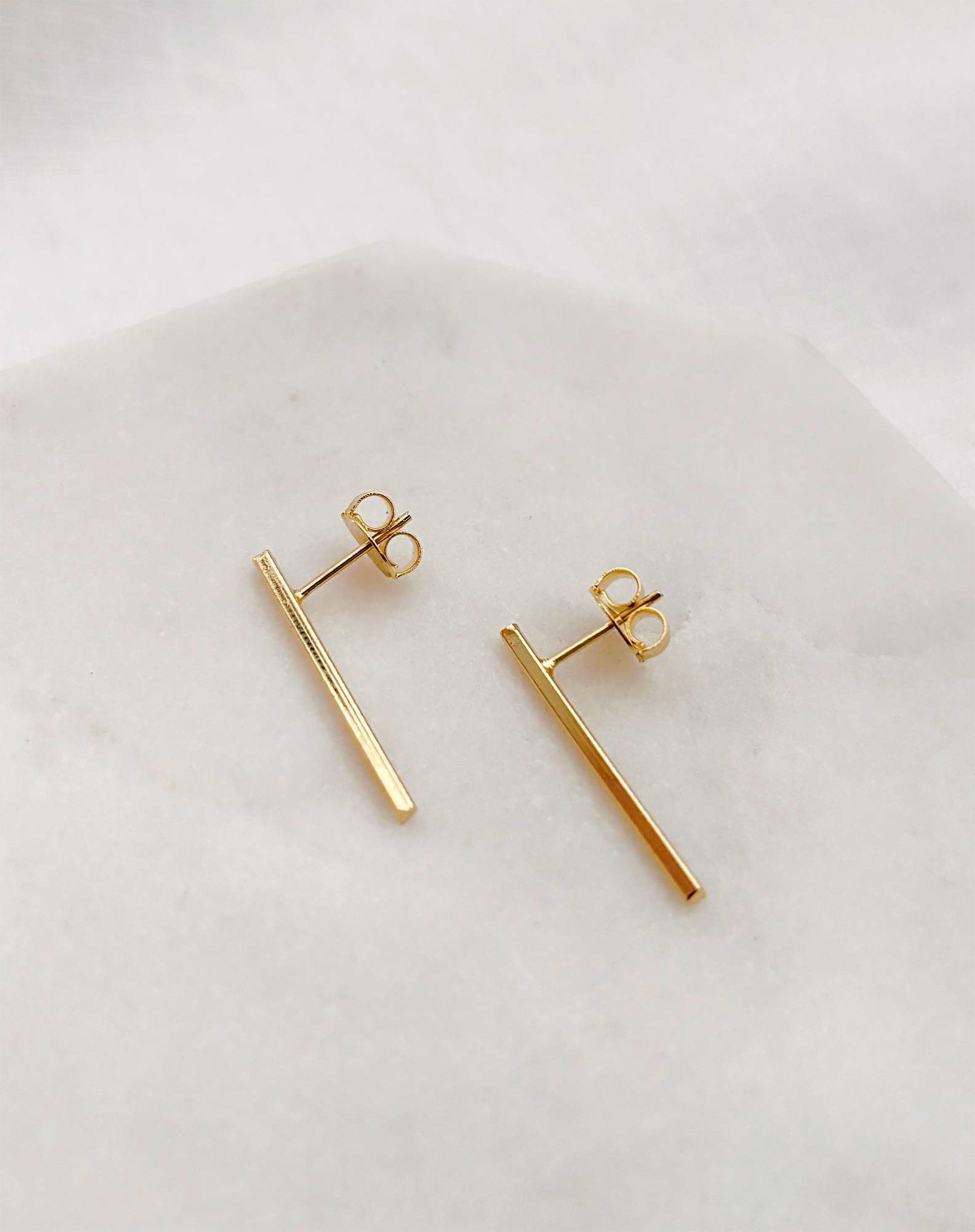 Brinco Tubinho Grande - Dourado - Dourado