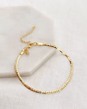 Pulseira Fita Textura - Dourado