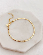 Pulseira Fita Textura - Dourado
