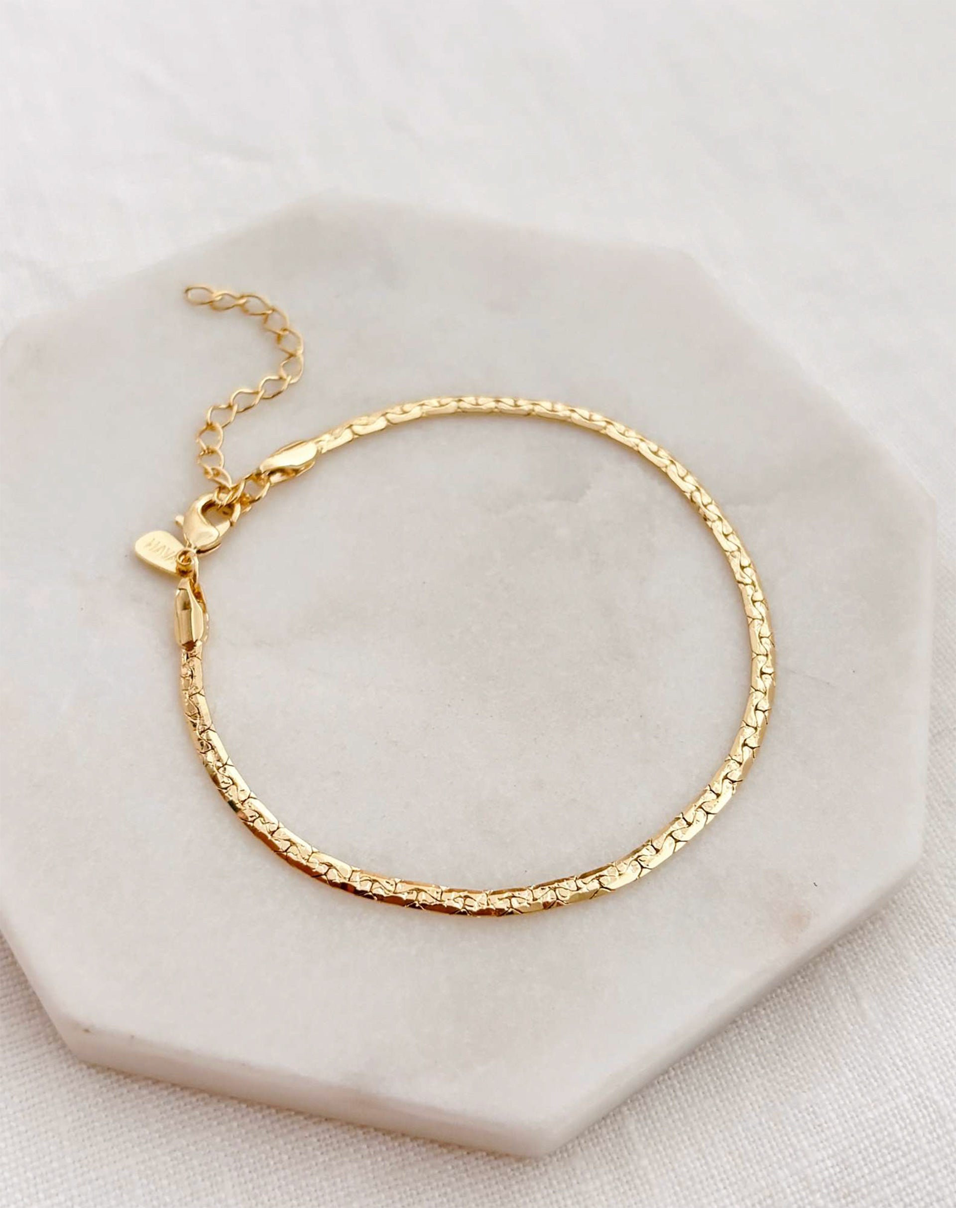 Pulseira Fita Textura - Dourado