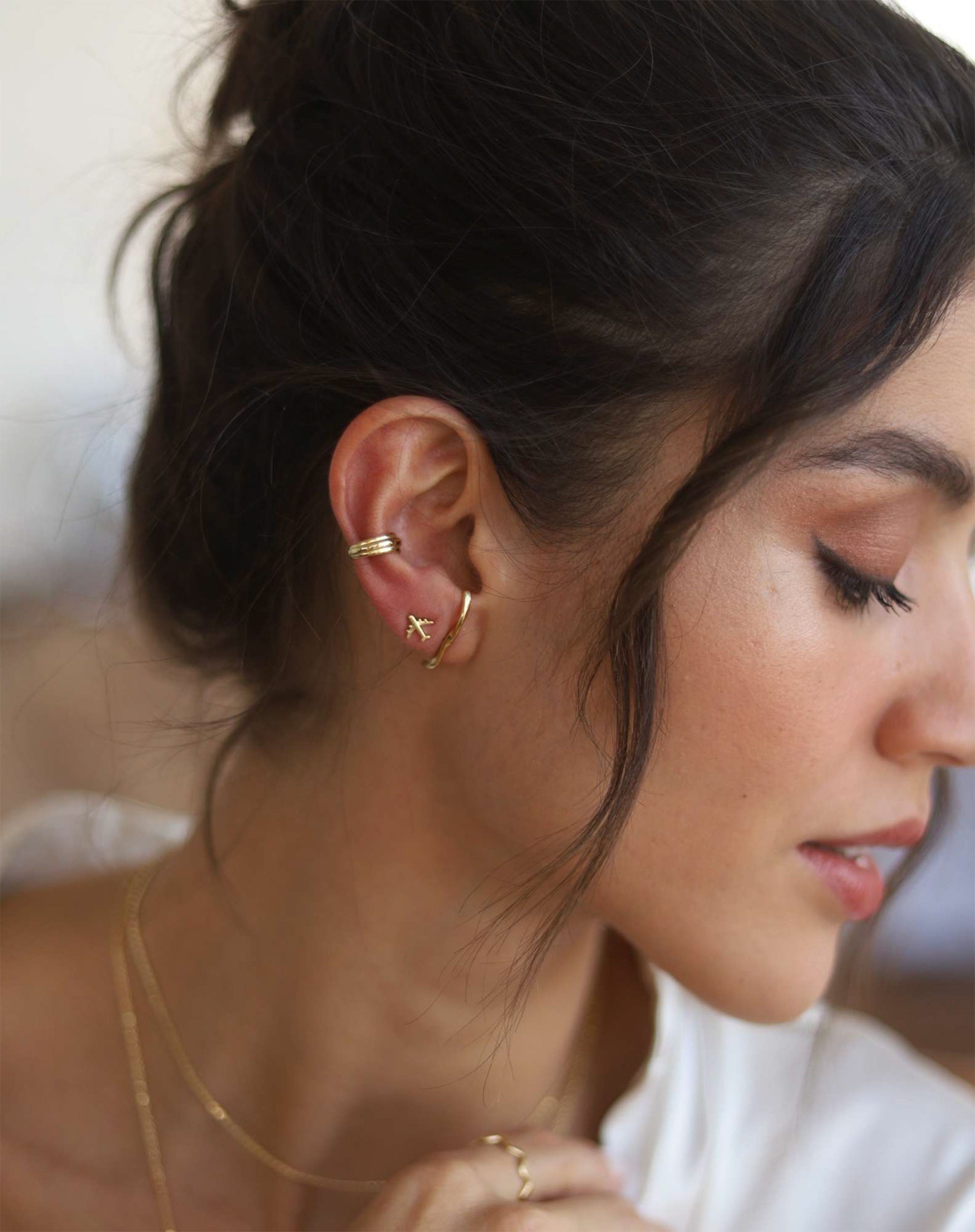 Piercing Fake Classy - Dourado