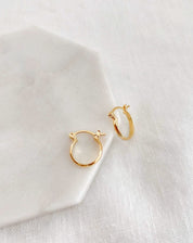 Argola Redonda Basic - Dourado