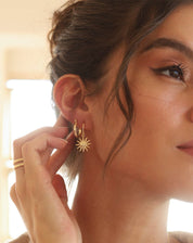 Argola Redonda Basic - Dourado
