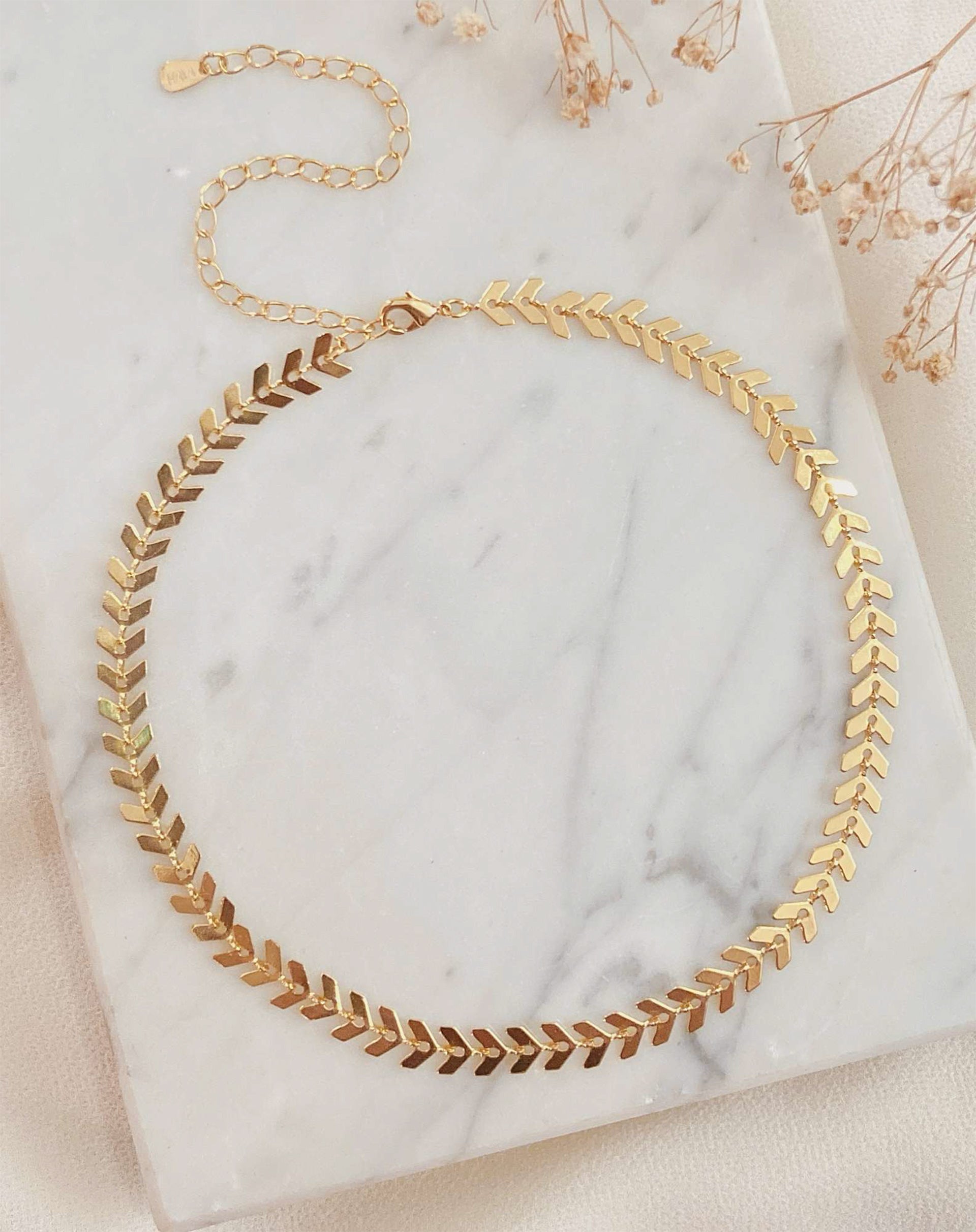 Gargantilha Escama - Dourado