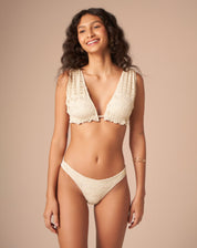 Top Halter Magnólia Areia - Areia