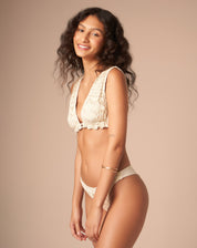 Top Halter Magnólia Areia - Areia