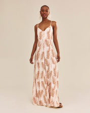 Vestido Longo Palms Areia - Areia