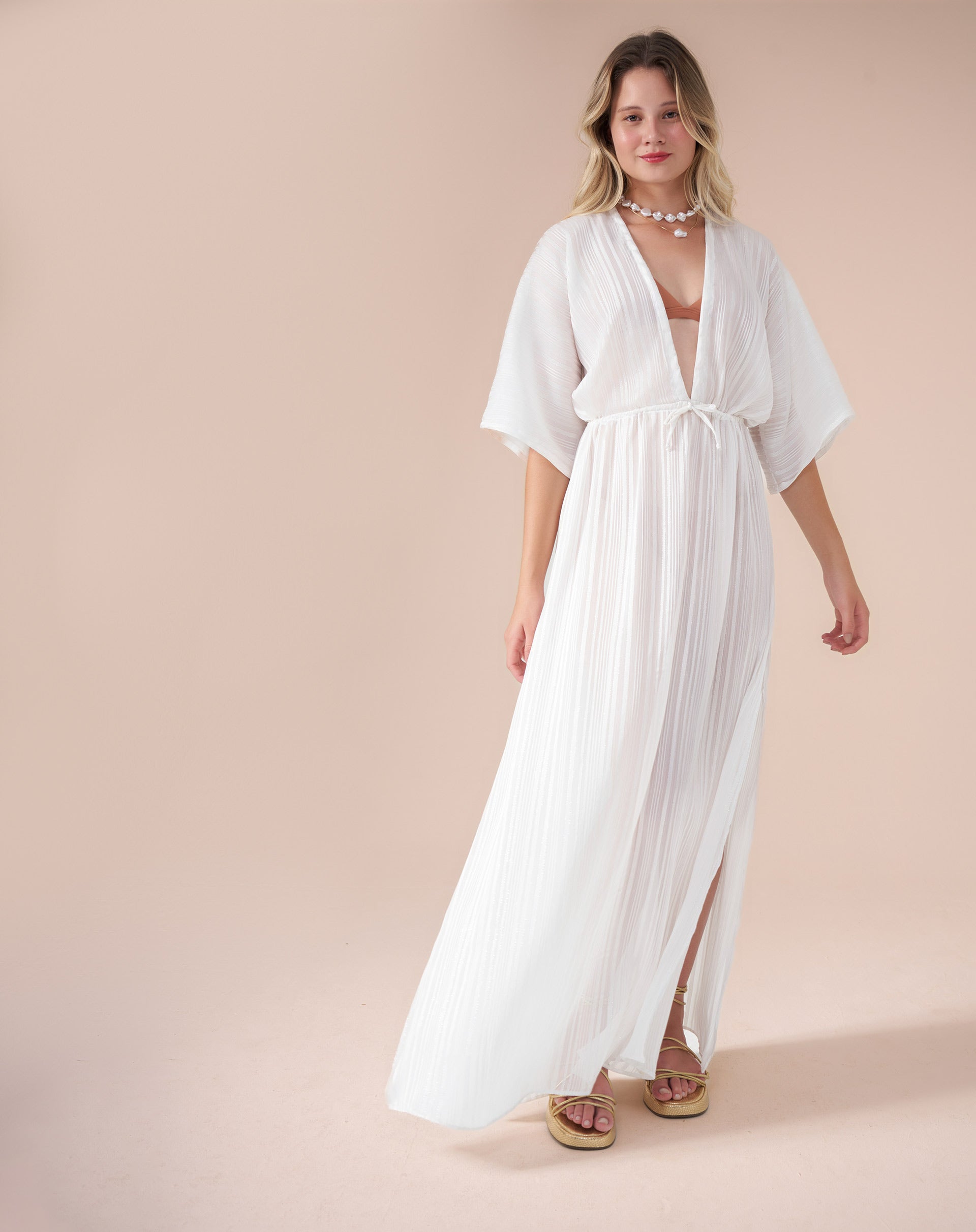 Vestido Longo Infinito Branco - Branco