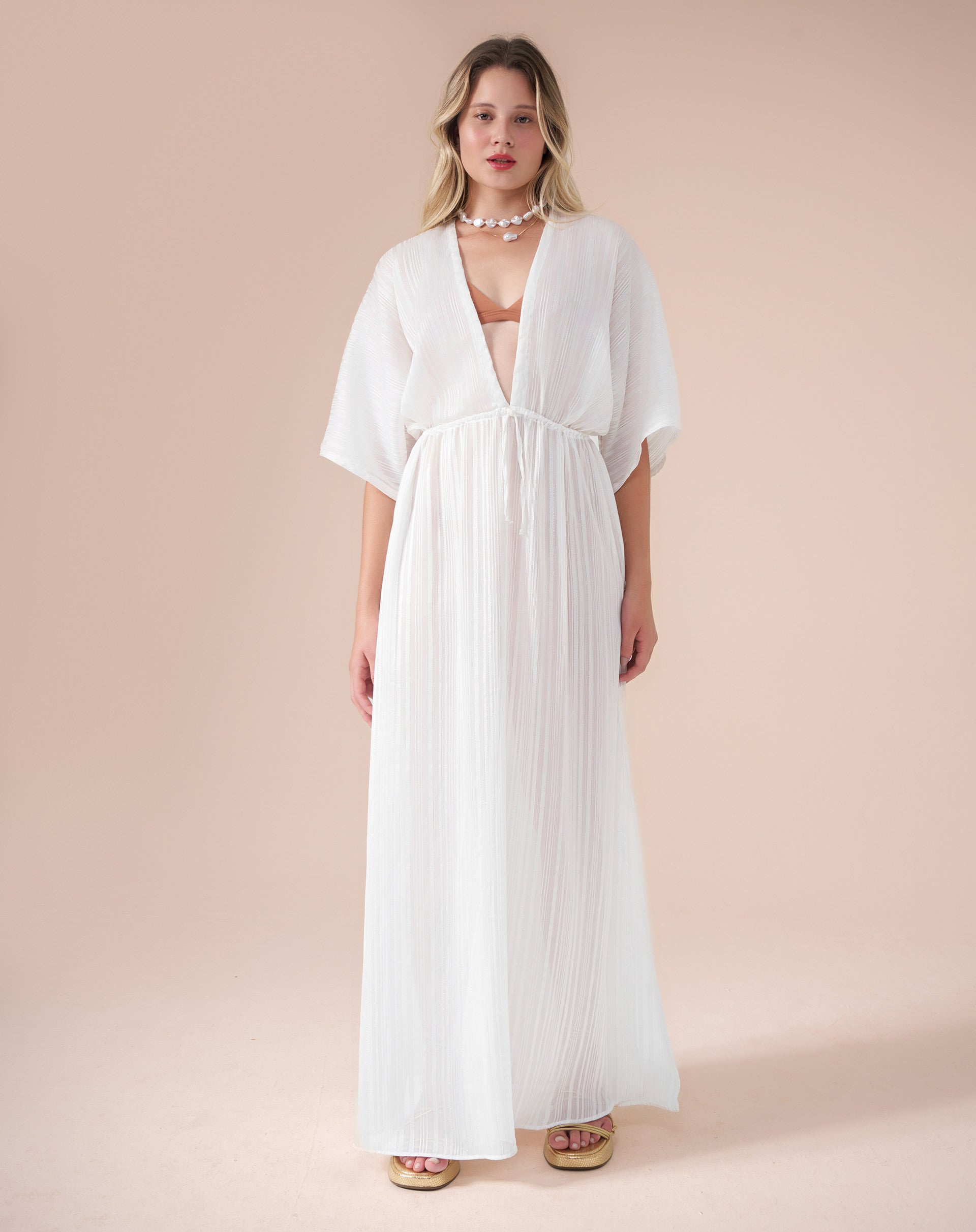 Vestido Longo Infinito Branco - Branco