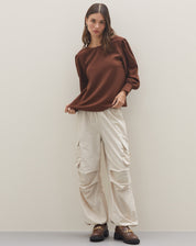 MOCASSIM CHUNKY COM CORRENTE DE METAL - CAFE