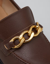 MOCASSIM CHUNKY COM CORRENTE DE METAL - CAFE