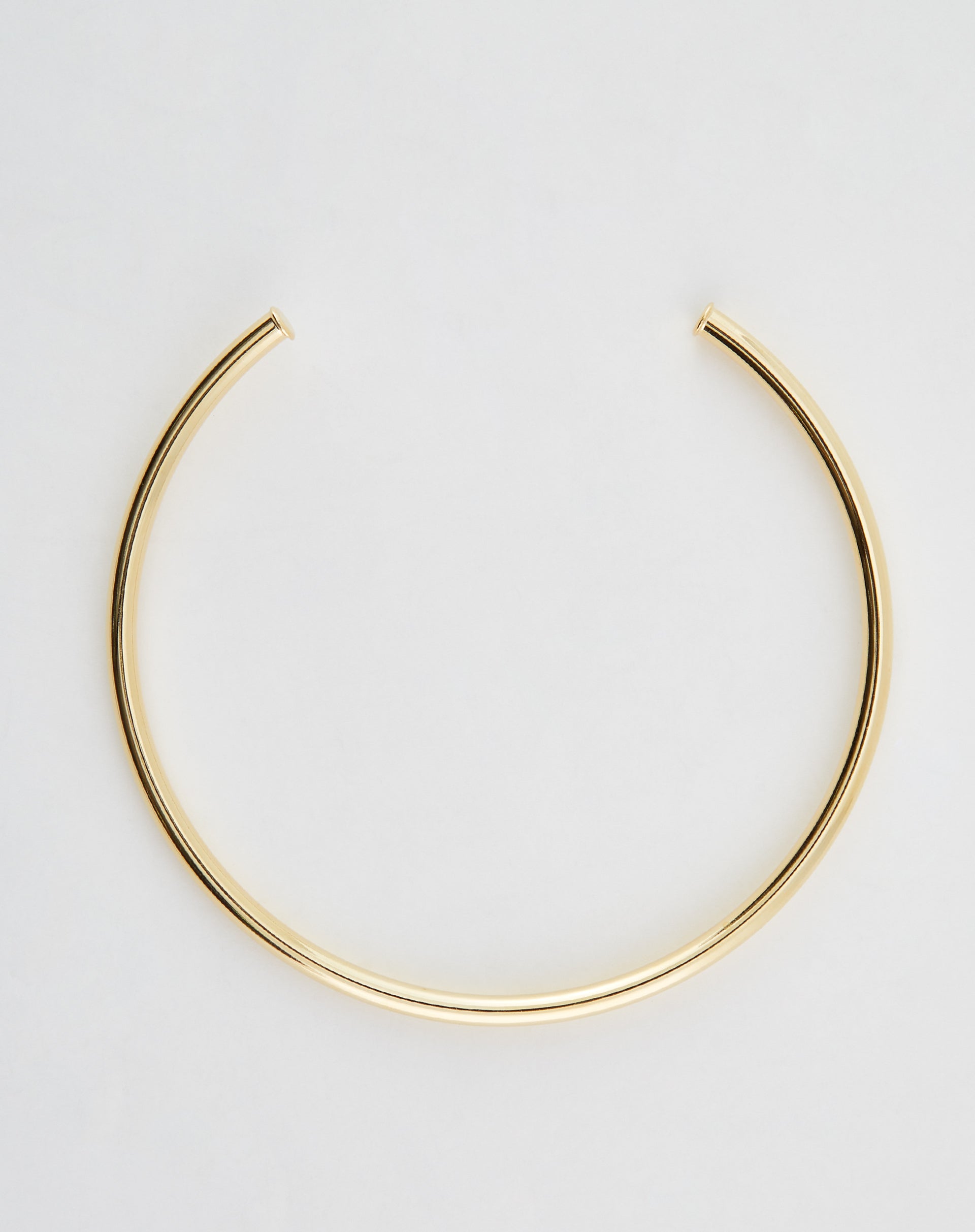 Choker Tubo Fina Folheada - Dourado