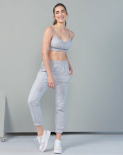 Calça Jogger Moletom - Mescla