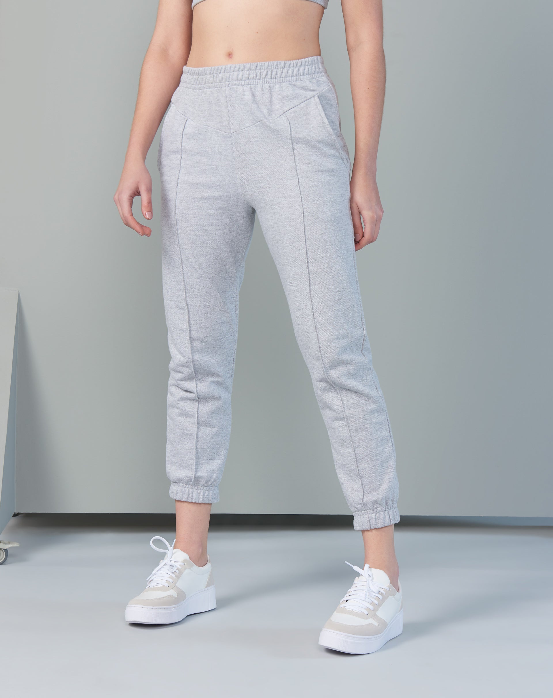 Calça Jogger Moletom - Mescla