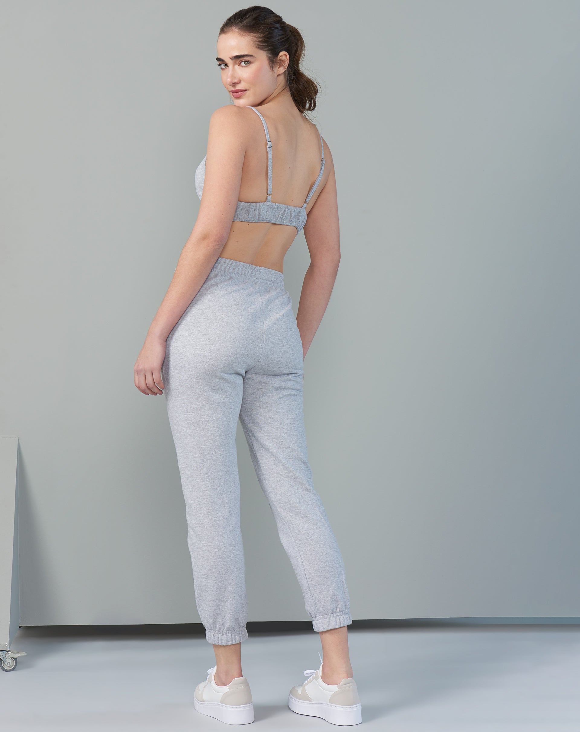 Calça Jogger Moletom - Mescla