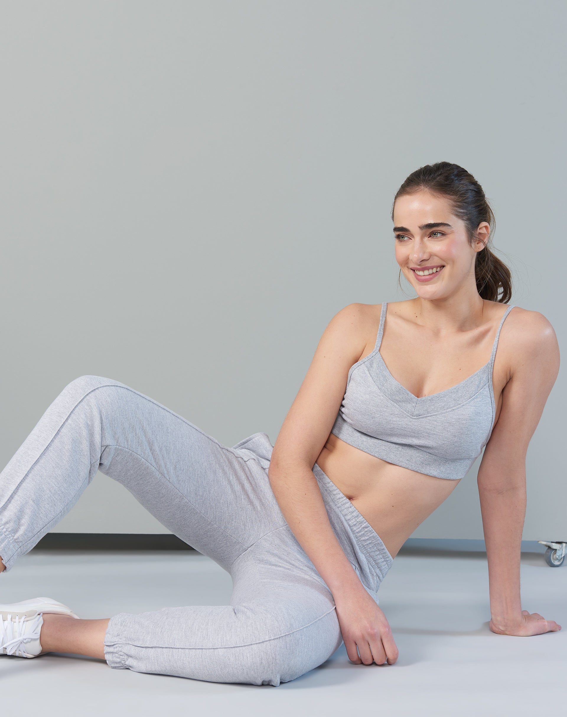 Calça Jogger Moletom - Mescla