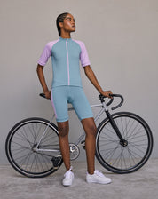 Shorts Biker com Acolchoado - Azul