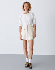 Saia Curta Alfaiataria - Areia