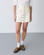 Saia Curta Alfaiataria - Areia