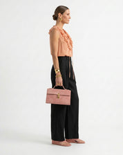 Calça Wide com Pregas Alfaiataria - Preto