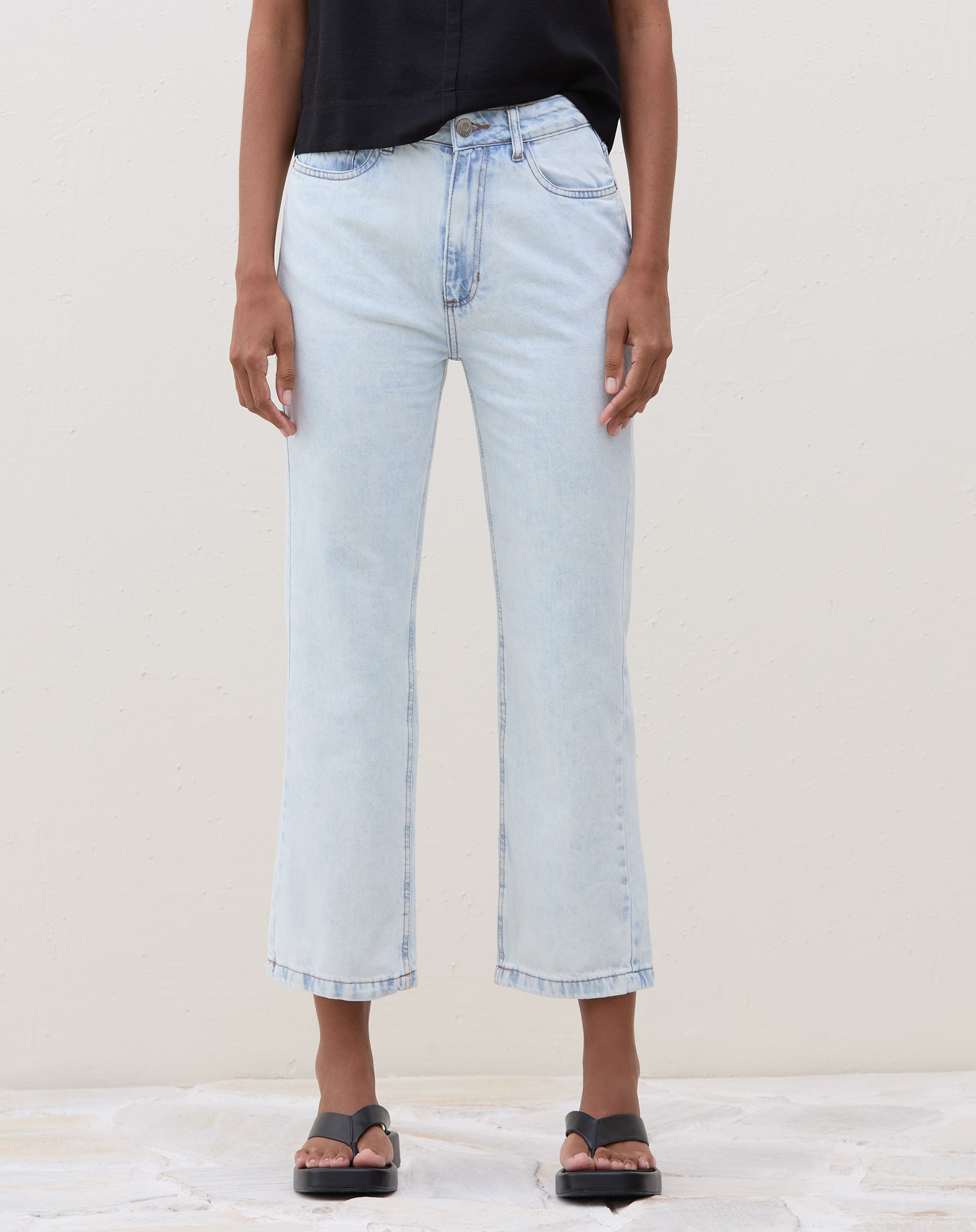 Calça Slim Jeans - Azul Claro