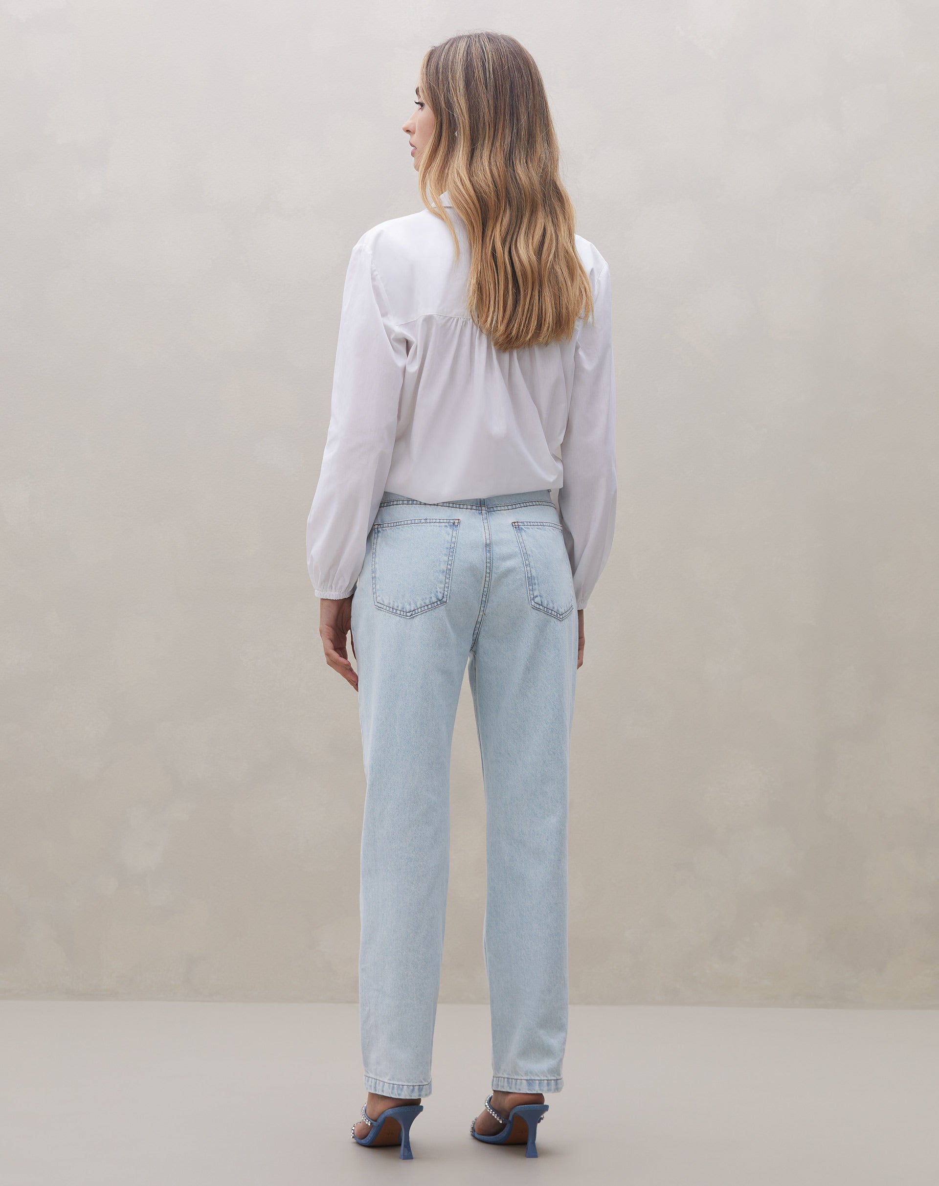 Calça Slim Jeans - Azul Claro