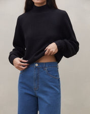 Calça Bootcut Jeans - Azul Médio