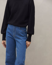 Calça Bootcut Jeans - Azul Médio