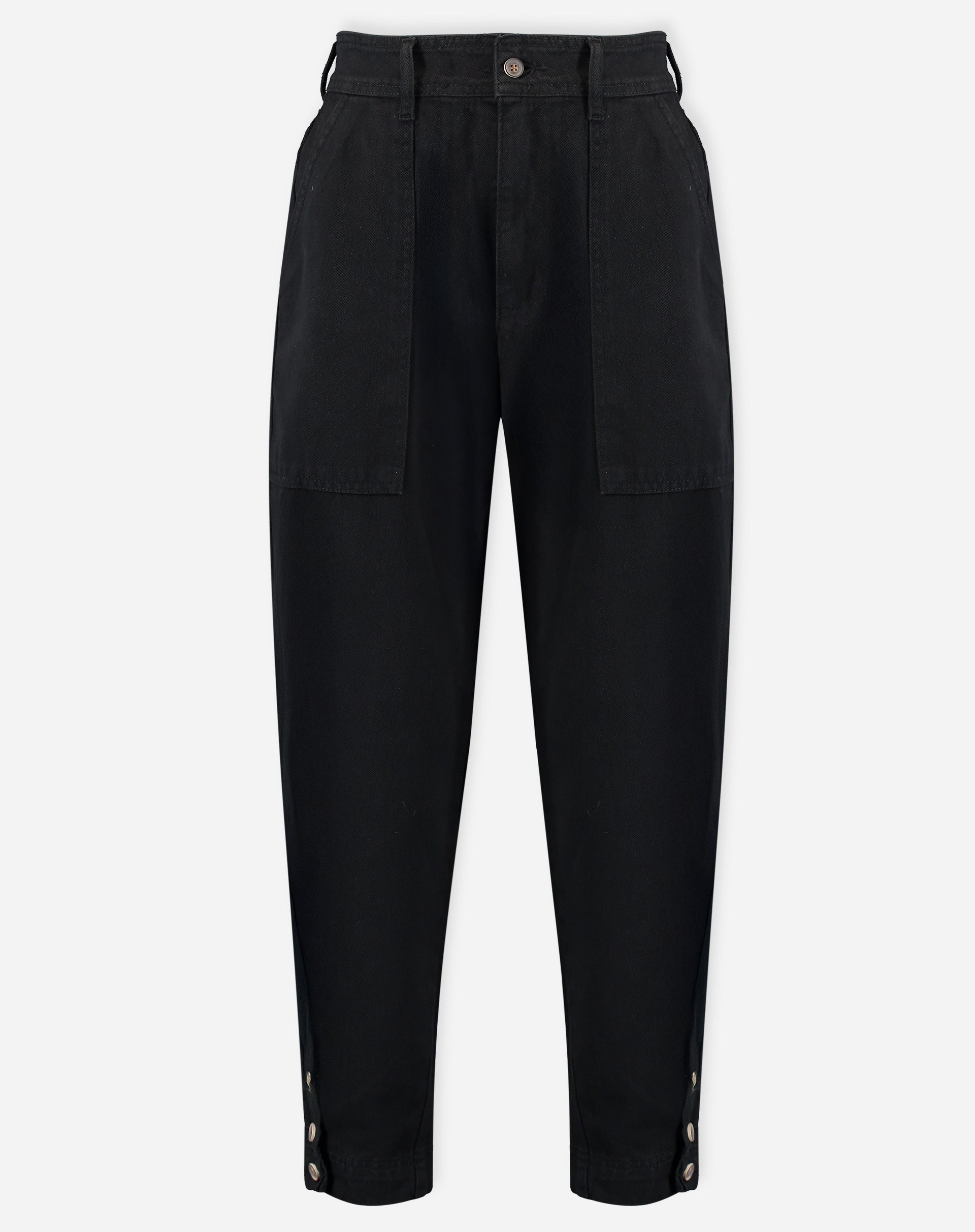 Calça Baggy de Sarja - Preto
