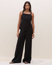 Calça Wide de Alfaiataria - Preto