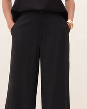 Calça Wide de Alfaiataria - Preto