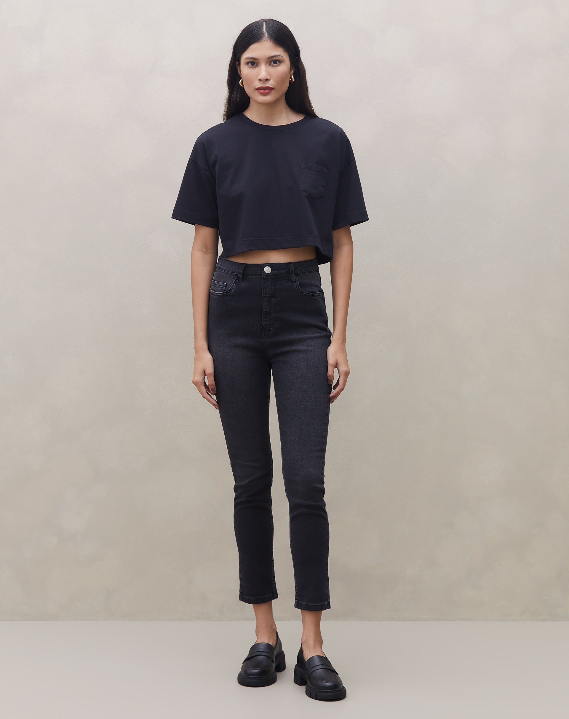 Calça Skinny Jeans - Preto