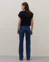 Calça Jeans Reta Básica - Azul Médio