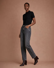 Calça Mom Jeans - Preto