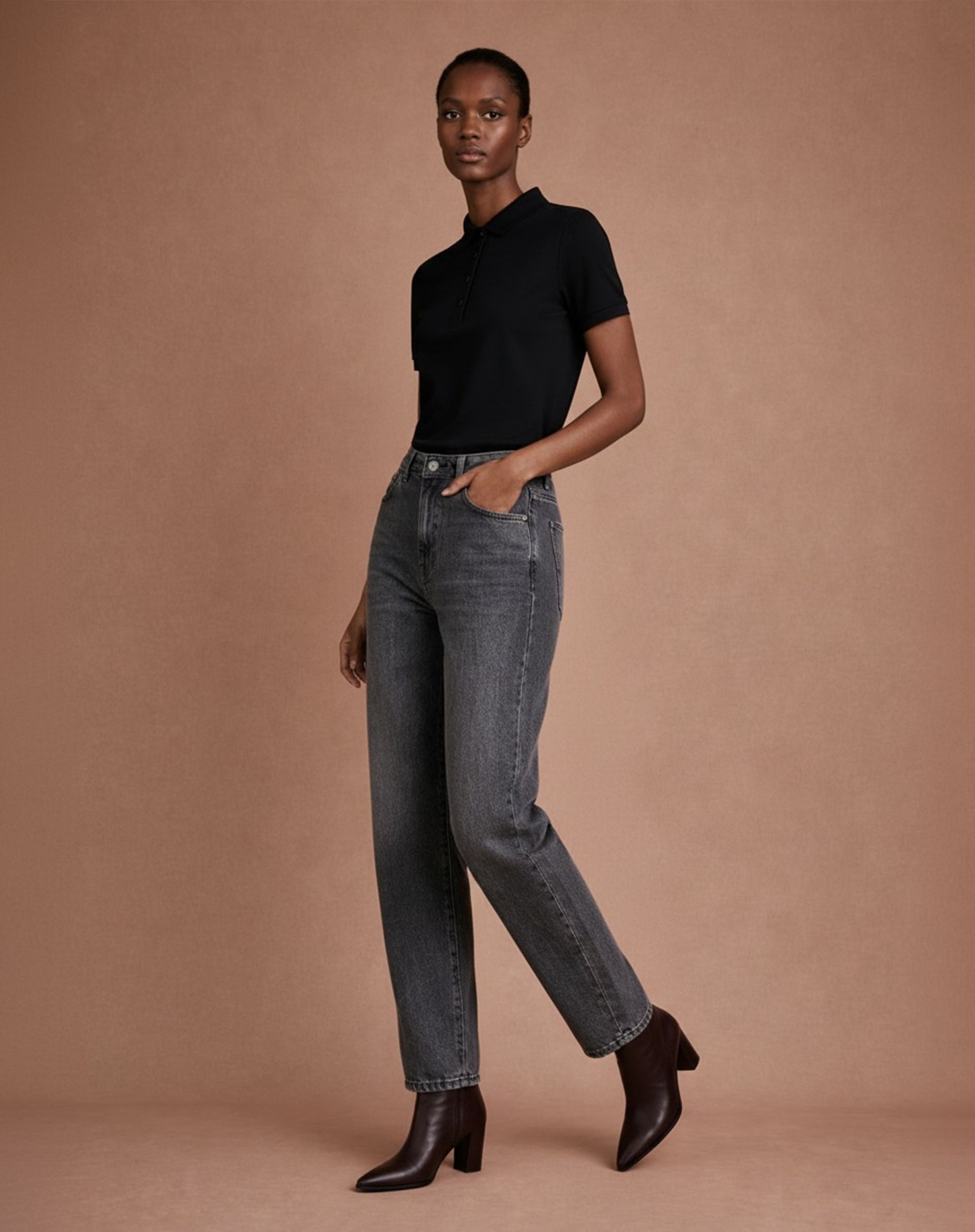 Calça Mom Jeans - Preto