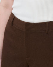 SHORTS CINTURA MÉDIA - MARROM