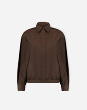 CASACO COM PUNHO LARGO - MARROM