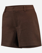 Shorts Cintura Média - Marrom