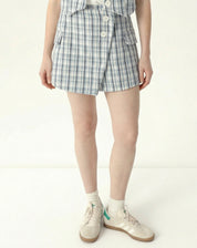 SHORTS FRENTE TRANSPASSADA DE ALFAIATARIA - AZUL