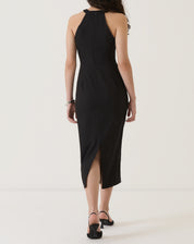 VESTIDO ALÇAS TRANSPASSADAS DE ALFAIATARIA - PRETO