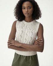 REGATA TRICOT PONTO DIFERENCIADO - BEGE
