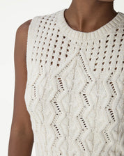 REGATA TRICOT PONTO DIFERENCIADO - BEGE