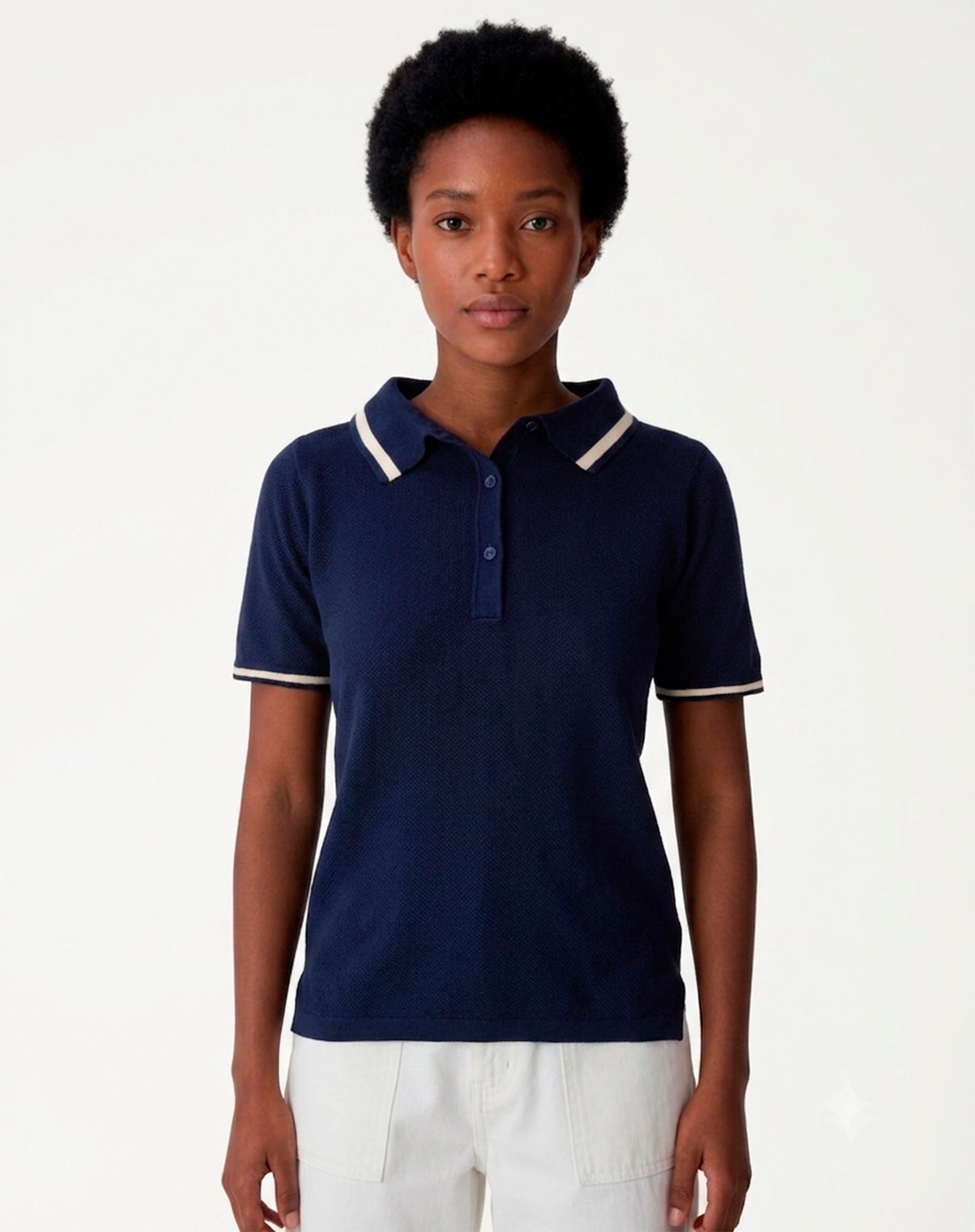 Blusa Polo - Azul Marinho