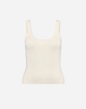 Regata Básica Tricot Decote U - Off-white