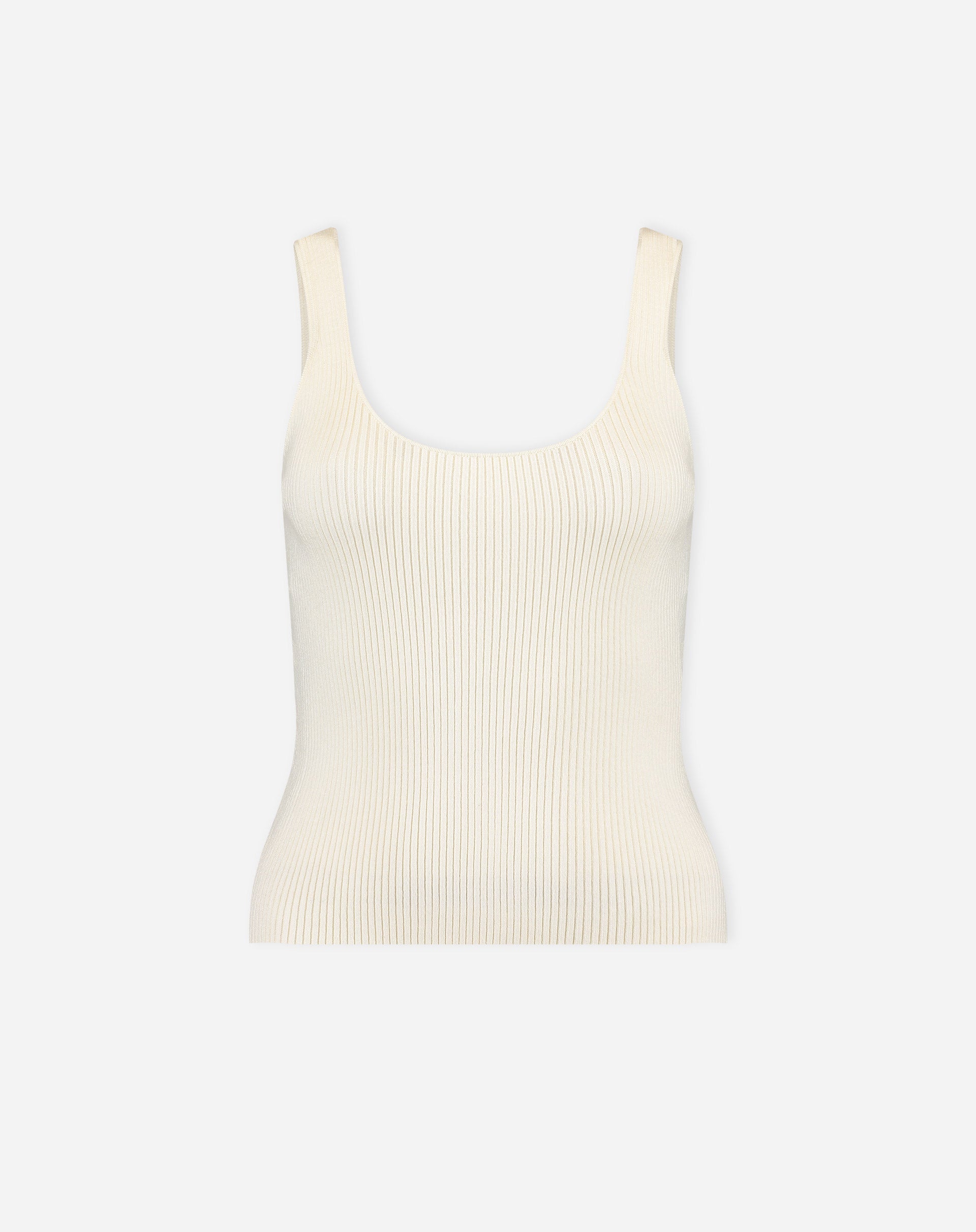 Regata Básica Tricot Decote U - Off-white