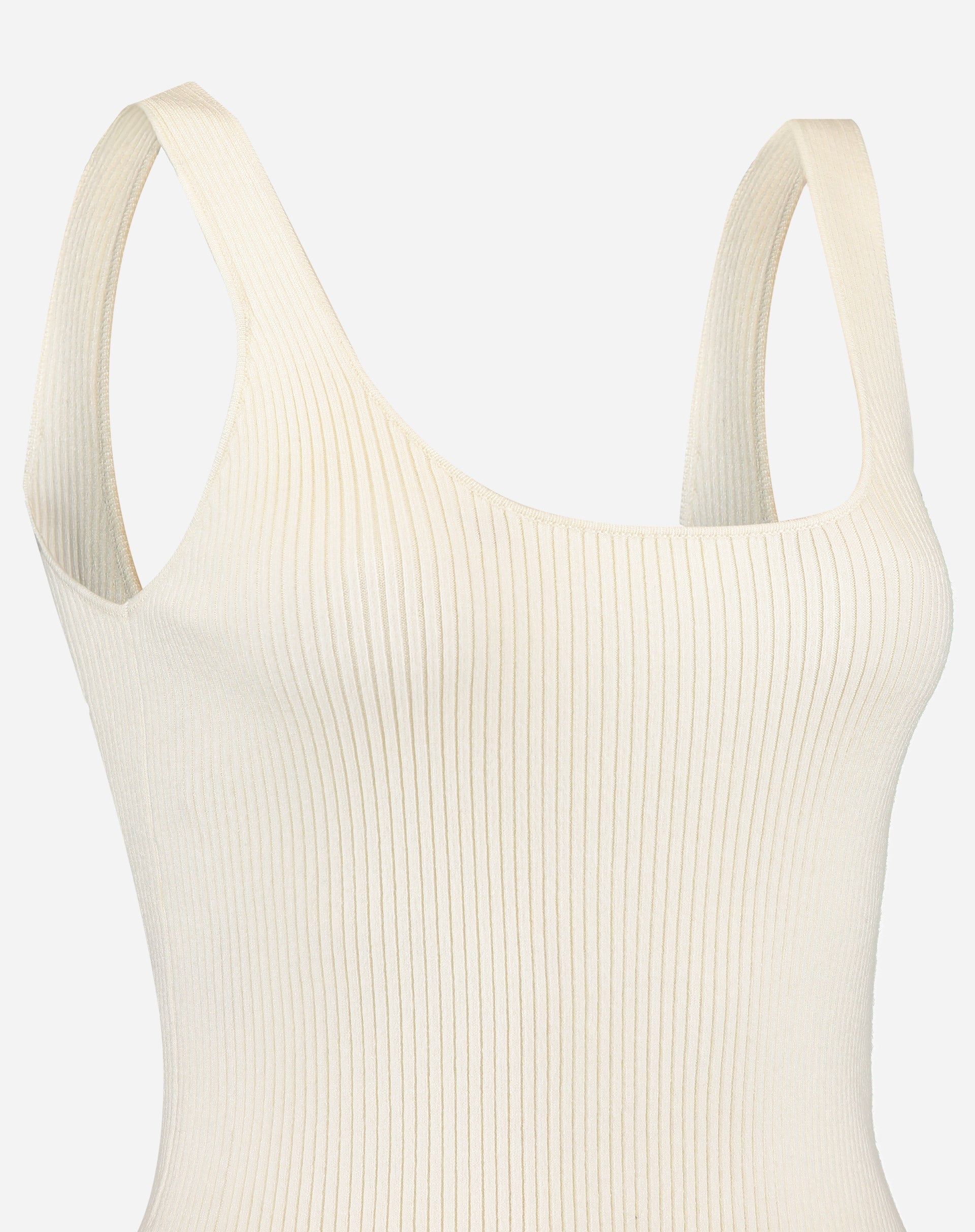 Regata Básica Tricot Decote U - Off-white