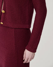 CARDIGAN TRICOT COM BOTÕES - VERMELHO